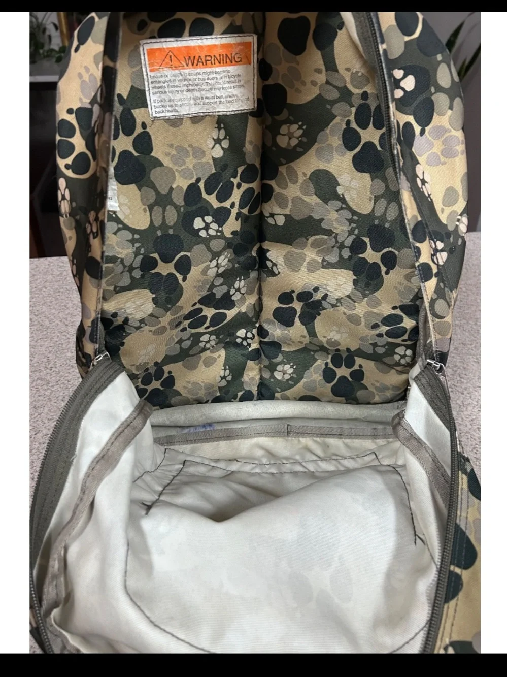 L.L.Bean Paw Print Camouflage Unisex Backpack